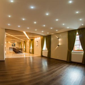 Penzión Tri koruny- Návrhy osvetlenia - realizácia- interiérové osvetlenie