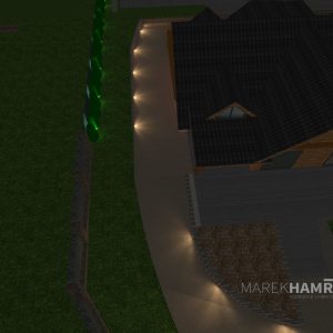 Návrhy osvetlenia - vizualizácia - exteriérové osvetlenie