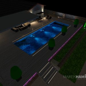 Návrhy osvetlenia - vizualizácia - exteriérové osvetlenie