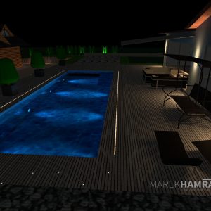 Návrhy osvetlenia - vizualizácia - exteriérové osvetlenie