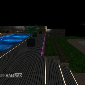 Návrhy osvetlenia - vizualizácia - exteriérové osvetlenie