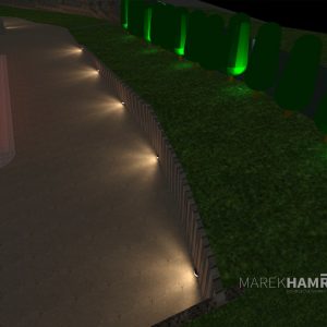 Návrhy osvetlenia - vizualizácia - exteriérové osvetlenie