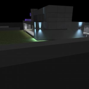 Návrhy osvetlenia - vizualizácia - exteriérové osvetlenie