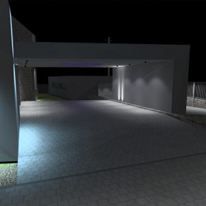 Návrhy osvetlenia - vizualizácia - exteriérové osvetlenie