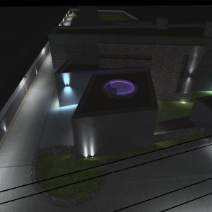 Návrhy osvetlenia - vizualizácia - exteriérové osvetlenie