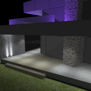 Návrhy osvetlenia - vizualizácia - exteriérové osvetlenie